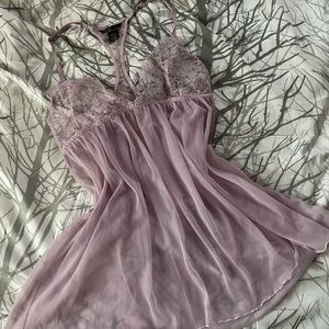 Victoria Secret lilac see through slip dress